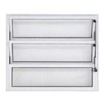 Vitrô Basculante (A) 60 X 80 (L) Alumínio Branco Vidro Mini-Boreal
