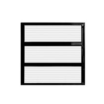 Vitrô Basculante Alumínio 60 X 60 Preto com Vidro Horizontal - Hale