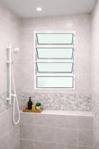 Vitro Basculante Alumínio Branco 1 Seção 80X60 Brecorimo