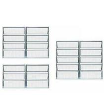 Vitrô basculante alumínio branco 2 seções