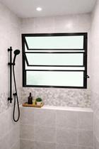 Vitro Basculante Alumínio Preto 1 Seção 60X80 Brecorimo