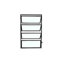 Vitro Basculante Alumínio Preto 1 Seção 80 X 40 Linha Esmeralda Brecorimo