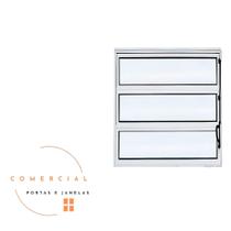 VITRO BASCULANTE BRANCO ALUMINIO 14mm VIDRO JATEADO