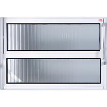 Vitro Basculante de Alumínio 0,40 X 0,40 Linha All Modular Cor Branco Vitro Basculante de Alumínio 0,40 X 0,40 Linha All Modular Cor Branco