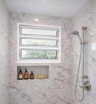 Vitro Basculante de Alumínio Branco 60x60 Linha 25