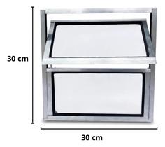 Vitro Basculante Janela 30x30 Banheiro Aluminio Vidro Liso Vitro Basculante Janela 30x30 Banheiro Aluminio Vidro Liso