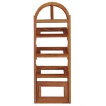 Vitrô Capelinha Basculante de Madeira Imbuia em Arco 45 X 1,40 Rodam