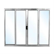 Vitrô de 4 Folhas com Basculante e com Grade 120x 150 Metros - 0054 - JANELLOT Vitrô de 4 Folhas com Basculante e com Grade 120x 150 Metros - 0054 - JANELLOT