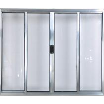 Vitro de Alumínio 4 Folhas 1,20 X 1,50 Sem Grade Cor Brilhante Linha All Modular