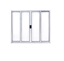 Vitro de correr (Janela) 100x150 sem grade alumínuio branco - Linha 14