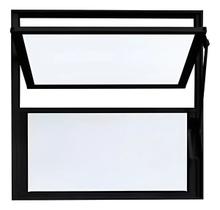 Vitro Janela Basculante Alumínio Preto 30x30 Cm Vidro Liso Vitro Janela Basculante Alumínio Preto 30x30 Cm Vidro Liso