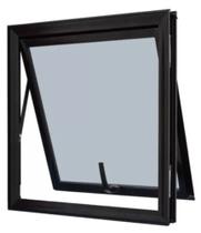 Vitrô Maxim Ar 50x50cm Alumínio Preto Vidro Mini Boreal Linha 25 Premium