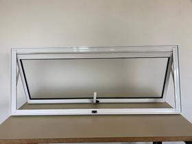 Vitrô Maxim Ar A 50 x L 100 Alumínio Branco Sem Grade Com Vidro Mini Boreal Linha 25