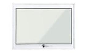 Vitrô Maxim Ar (A) 60 X 80 (L) Alumínio Branco Vidro Mini-Boreal Linha 25 Premium