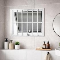 Vitro Maxim Ar Com Grade Alumínio Branco 40x60 Linha 25 Brecorimo