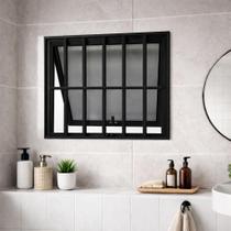 Vitro Maxim Ar Com Grade Alumínio Preto 40x60 Linha 25 Brecorimo