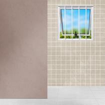 Vitro Maxim Ar de Alumínio 80 x 80 Linha Veneza Mini-Boreal com Grade Branco Esquadrias Bergamo
