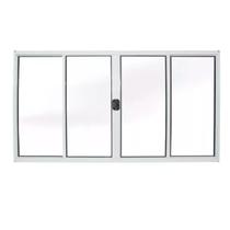 vitro sala janela alumínio branco 100x150 4fls s/grade l.18 - TOP ESQUADRIAS