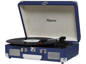 Vitrola HI FI Raveo Sonetto Chrome, Vinyl, Bluetooth, USB, Aux, Navy - 26398