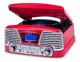 Vitrola Raveo Harmony Retro C/ Bluetooth Usb Sd Cd Fm Aux