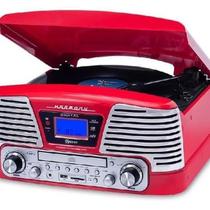 Vitrola Raveo Harmony Retro Com Bluetooth Usb Sd Cd Fm Aux