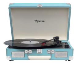 Vitrola Raveo Sonetto Chrome Retrô Toca Discos Vinil Light