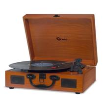 Vitrola Raveo Sonetto Wood BT USB Reproduz Grava MP3