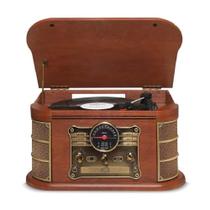 Vitrola Raveo Spazio K7, FM, Vinil, Cd e Bluetooth Bivolt Vitrola Raveo Spazio K7, FM, Vinil, Cd e Bluetooth Bivolt