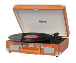 Vitrola Retrô Raveo Sonetto Caramelo Bluetooth Toca-Discos