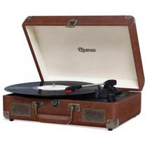 Vitrola Retrô Raveo Sonetto Vintage Chrome Brown Toca Discos Vinil USB Bluetooph Reproduz Bivolt Vitrola Retrô Raveo Sonetto Vintage Chrome Brown Toca Discos Vinil USB Bluetooph Reproduz Bivolt