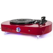 Vitrola Toca Discos Luminous Red Com Iluminação De Led - Echo Vintage