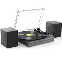 Vitrola Vinil Retrô Portátil Com Dois Altofalantes Estéreo E Bluetooth Para Discos De Vinil Bivolt Vitrola Vinil Retrô Portátil Com Dois Altofalantes Estéreo E Bluetooth Para Discos De Vinil Bivolt