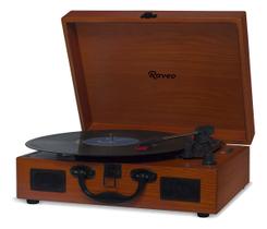 Vitrola Vinyl Maleta Sonetto Wood Bivolt Bluetooth - Raveo