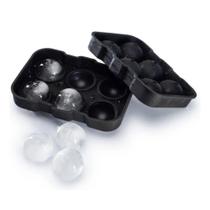 Vittak Forma de Gelo Esferas Grande Silicone Preta para Whisky Drinks Bar Vittak Forma de Gelo Esferas Grande Silicone Preta para Whisky Drinks Bar