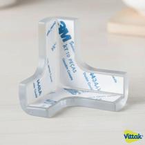 Vittak Kit 10 Protetores de Quina em T para Segurança de Bebês e Idosos em Móveis Vittak Kit 10 Protetores de Quina em T para Segurança de Bebês e Idosos em Móveis