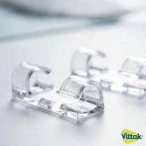 Vittak Kit Clip Organizador De Cabos Mesa Fixador Adesivo Fios Parede Silicone Transparente Vittak Kit Clip Organizador De Cabos Mesa Fixador Adesivo Fios Parede Silicone Transparente