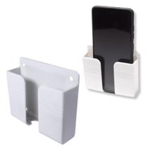 Vittak Kit Suporte de Parede Adesivo Universal para Celular e Controle Organizador Multiuso Branco Vittak Kit Suporte de Parede Adesivo Universal para Celular e Controle Organizador Multiuso Branco