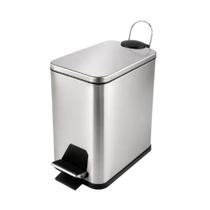 Vittak Lixeira Linea 5L Soft Close em Aço Inox para Banheiro, Cozinha e Escritório