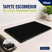 Vittak Tapete Escorredor Louça Silicone Antiderrapante 30x45cm para Bar, Balcão e Drinks Vittak Tapete Escorredor Louça Silicone Antiderrapante 30x45cm para Bar, Balcão e Drinks