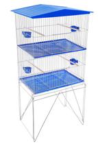 Viveiro Duplo Para Calopsita Gaiola Grande Com Divisória Desmontável