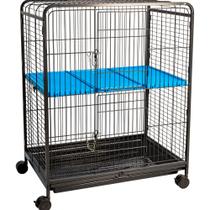 Viveiro Fauna Pet Luxo Médio Multiuso Black Azul Viveiro Fauna Pet Luxo Médio Multiuso Black Azul
