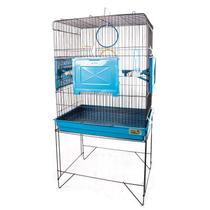 Viveiro Gaiola Calopsita Aves Confort Triplex Black/Azul