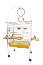 Viveiro Gaiola Calopsita Aves Periquito Triplex aramado branco