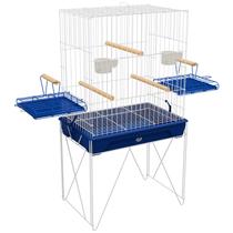 Viveiro Gaiola para Calopsita e Aves Mansas Malha Larga