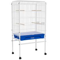 Viveiro Grande Canário Periquito E Agaporni Malha Fina Azul