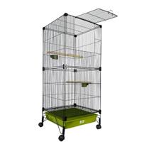 Viveiro Multi Pássaros para Pequenos e Médio Expansível Cor:Amarelo