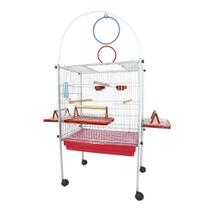 Viveiro para Calopsita Jel Plast Branco/Vermelho Triplex