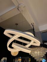 Vivendi Pendente Viv5055 Led 3 Aneis 90w 3000k Branco