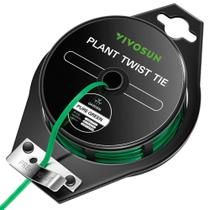 VIVOSUN Plant Twist Ties 100 m de cor verde revestida de PE com cortador