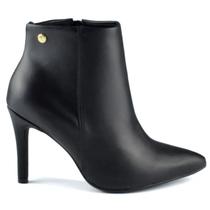 Vizzano bota cano baixo salto agulha feminino Vizzano bota cano baixo salto agulha feminino